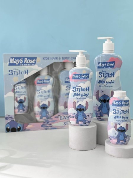 بكج العناية بالشعر والجسم للاطفال( stitch) Mays Rose