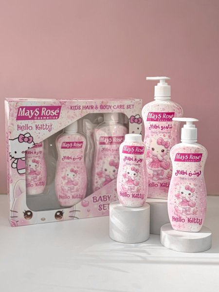 بكج العناية بالشعر والجسم للاطفال(Hello kitty ) Mays Rose