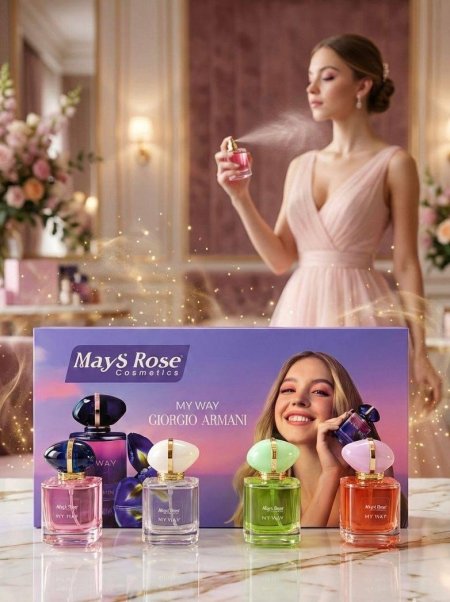 طقم عطر 4 قطع Mays Rose