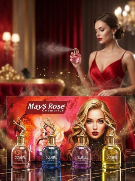طقم عطر 4 قطع Mays Rose