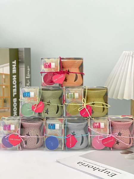 طقم مبخرة مع زيت